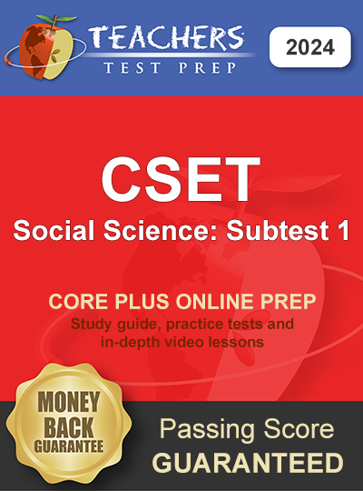 CSET Social Science Subtest 1 Study Guide